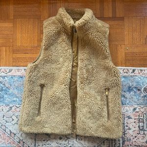 J. Crew faux fur vest